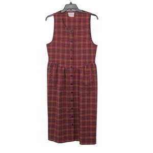 Vintage Pendleton Dress Womens L? Used Plaid Sleeveless